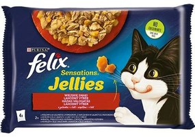 Котешка храна Purina Felix Sensations Пиле Телешко