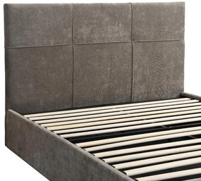 Тапицирано легло Raziel-Кафяво-160x200-Lift-Storage