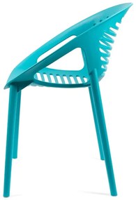 Тюркоазен пластмасов градински стол Joanna - Bonami Selection