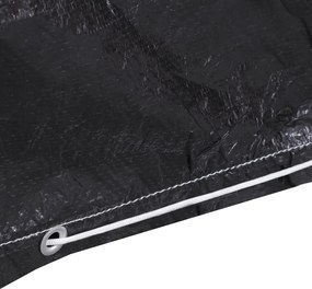 Калъф градинска мебел с 6 капси за газово барбекю 180x80x125 см