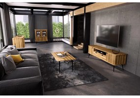 Масичка за кафе от дъбова дървесина в естествен цвят 90x90 cm Kula - The Beds