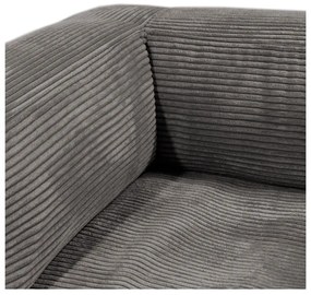 Тъмносив пуф от рипсено кадифе MooG – SLOWDOWN