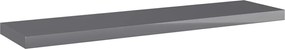 805137 vidaXL Рафтове за етажерка, 8 бр, сив гланц, 40x10x1,5 см, ПДЧ