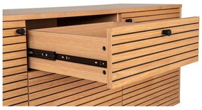 Нисък скрин от декор от дъб в естествен цвят 150x74 cm Kyoto – House Nordic