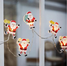 Solight 1V251 - LED гирлянда с вендузи 6xLED/2xAA 1,2m топла бяла светлина Дядо Коледа