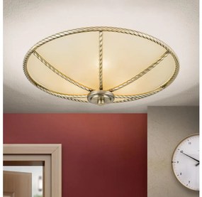 Orion - Таванно осветително тяло MAURO 3xE27/60W/230V, диаметър 42 см, бронзово