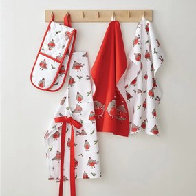 Кърпа за съдове с коледен мотив Christmas Robins - Catherine Lansfield