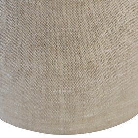 Текстилен абажур светлосив кръгъл 18/18/14