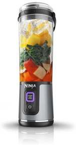 Преносим блендер Ninja Blast BC151EUBK, 7.4W, 530 мл, Стоманен нож с 6 остриета, Трошене на лед, До 10 цикъла, Без BPA, USB-C, Черен