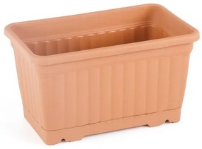 Serinova - Пластмасово сандъче за балкон 50,5x18,5xh17см 11л TERRACOTTA-(KMB2)