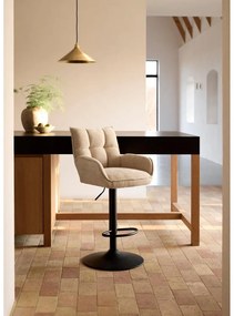 Кремави бар столове в комплект от с регулируема височина 2 бр. Marilla – Unique Furniture