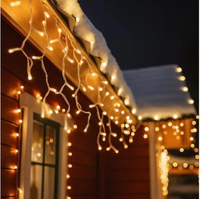 Brilagi - LED външен гирлянд 360xLED/8 режима 14m IP44 топла бяла сосулки