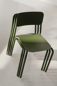 Зелен градински стол метален Kei – noo.ma