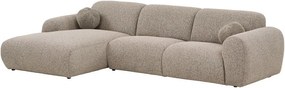Сиво-бежов ъглов диван (ляв ъгъл) Clyde – House Nordic