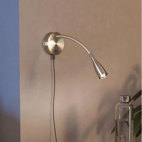 Eglo 901783 - LED гъвкава стенна лампа с USB OLIVANDINO LED/3,8W/230V хром