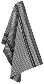 Комплект от 6 черни памучни кърпи за чай Waffle, 50 x 70 cm - Tiseco Home Studio