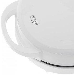 Уред за донъти Adler AD 3075, 1500W, 7 понички наведнъж, Незалепващи плочи, Бял