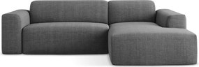 Сив ъглов диван (десен ъгъл) Keli – Makamii