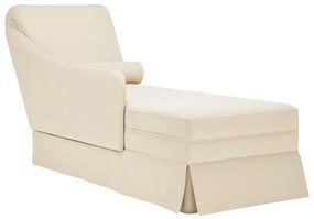 4009790 vidaXL Кушетка с болстер и десен подлакътник, ленен