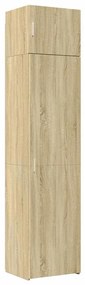 3281303 vidaXL Тесен шкаф, сонома дъб, 50x42,5x225 см, инженерно дърво
