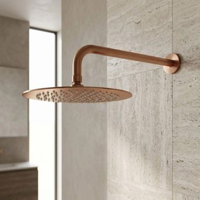 Кръгла душ глава REA JS-P014BRG 25cm Brush Copper