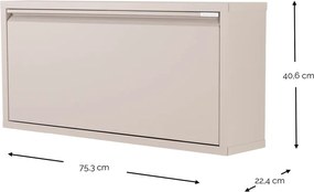 Кафяво-сива метална накланяща се/висяща стойка за обувки 75x41x22 cm Billy – Spinder Design