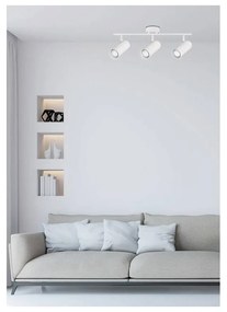 Бяла метална лампа за таван 9x56 cm Colly - Candellux Lighting