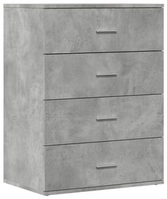840530 vidaXL Сайдборд, бетонно сив, 60x39x80 см, инженерно дърво
