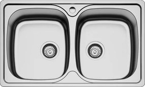 двойно кухненска мивка KARAG BL 808