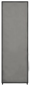 Гардероб, сив, 87x49x159 см, текстил
