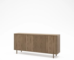 Скрин от дъбов декор в естествен цвят 180x80x40 cm Salma – Marckeric