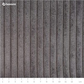 Тъмносив диван от велур 245 cm Nihad - Bobochic Paris