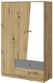 Гардероб Nero 03 3-door-Natural-White