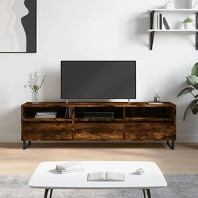 831305 vidaXL ТB шкаф, опушен дъб, 150x30x44,5 см, инженерно дърво