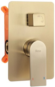 ДУШ СИСТЕМА за вграден монтаж Rea Verso  BRUSH GOLD BOX