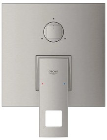 Външни части на смесител за баня за вграждане Grohe Eurocube-Silver Mat