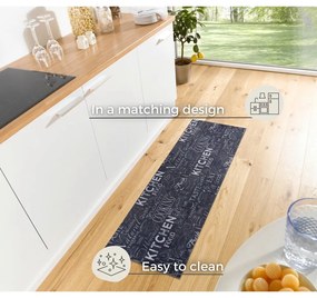Черен килим 50x150 cm Wild Kitchen Board - Hanse Home