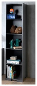 Тъмносива детска библиотека 46x195 cm London – Vipack