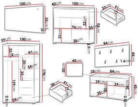 Мебели за антре Gesita V-Mauro - Mpez