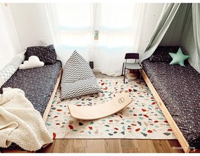 Кремав ръчно изработен памучен килим подходящ за пране 140x200 cm Terrazzo Marble – Lorena Canals