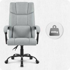 Ергономичен офис стол CABRO C505 до 150 кг сив