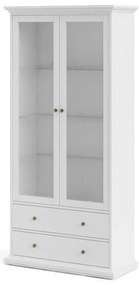 Бяла витрина 96x201 cm Paris – Tvilum