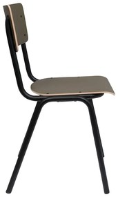 Трапезни столове в цвят каки в комплект от 4 броя Back to school - Zuiver