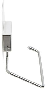 Самозалепващ се държач от хромирана стомана за тоалетна хартия Bestlock Magic Bath - Compactor