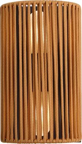 Japandi стенна лампа оранжева с черна IP44 - Jayla