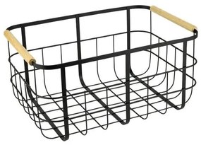 Horecano - Метална касетка 33,8x22,8xh16,2см черен мат HOME-(WK830830-M)