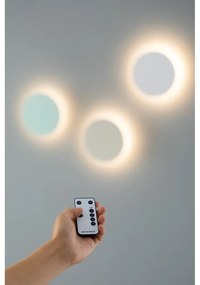 Бяла LED светлина за стена с таймер/USB дистанционно управление ø 19 cm Dot - Remember