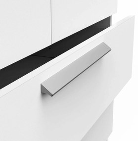 Гардероб 4-врати Glorious-Бял