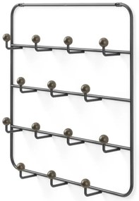 Черна метална закачалка за врата 36 cm Estique - Umbra