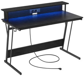 Писмено бюро с подсветка SOLEA-X, черно